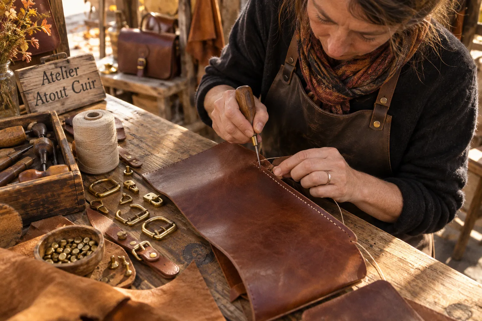 L'artisanat sellier à l'honneur : immersion dans les coulisses de l'Atelier Atout Cuir
