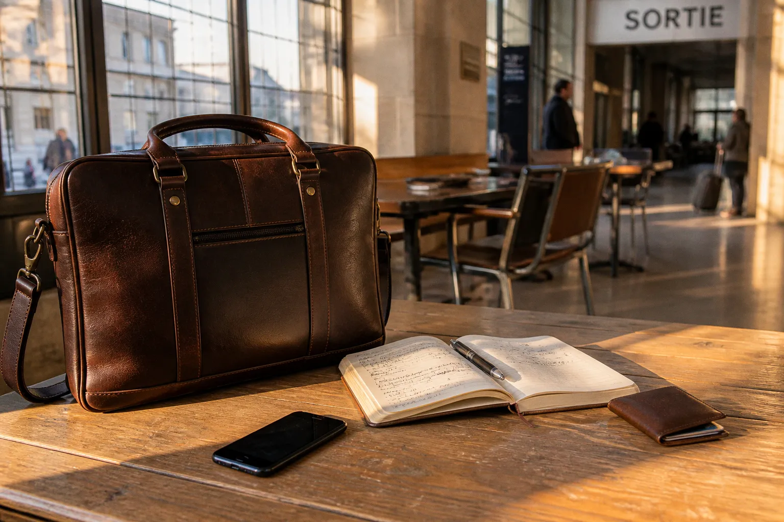 La serviette en cuir : l'alliée indispensable du professionnel mobile