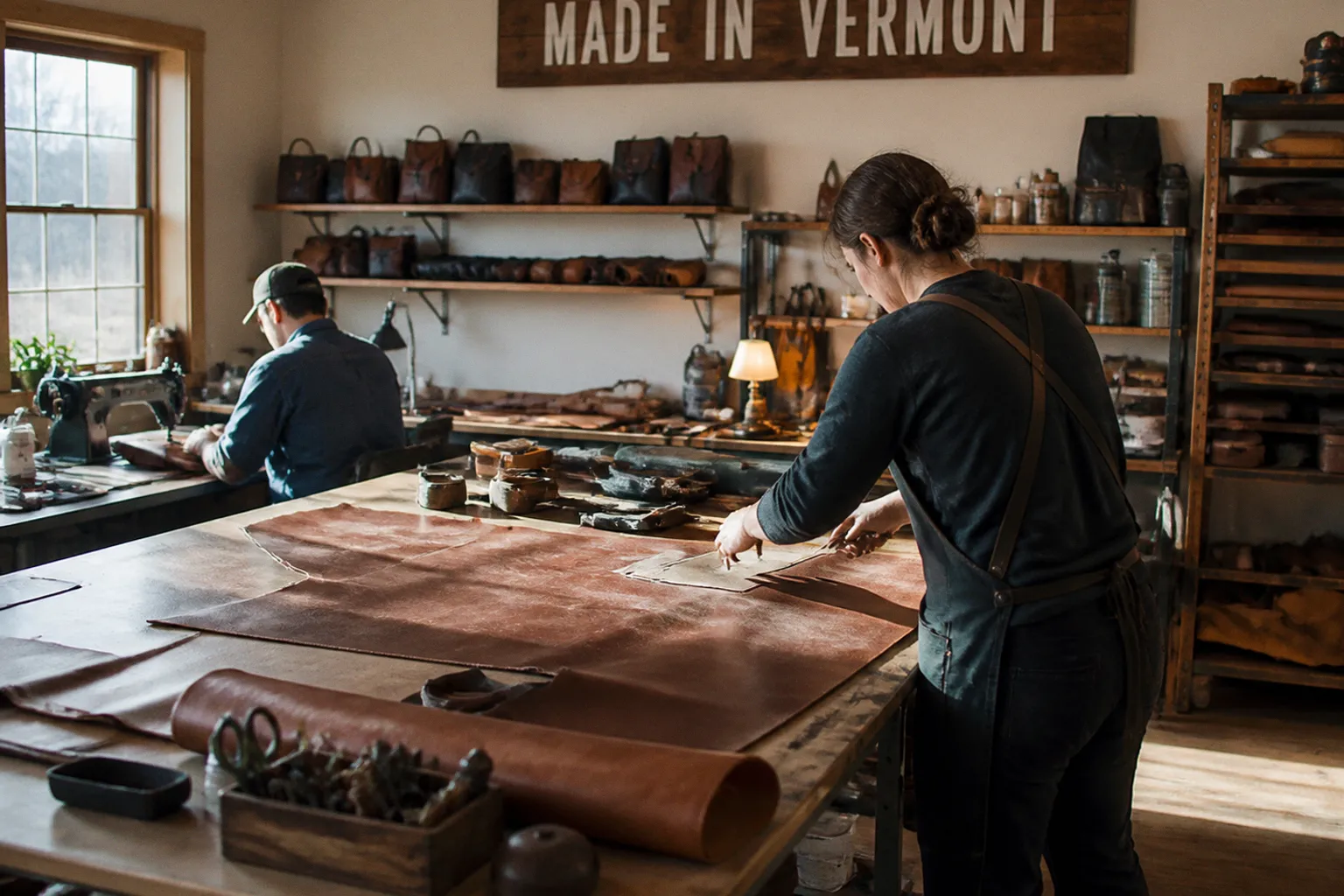Maroquinerie artisanale du Vermont : l'excellence du cuir façonné à la main
