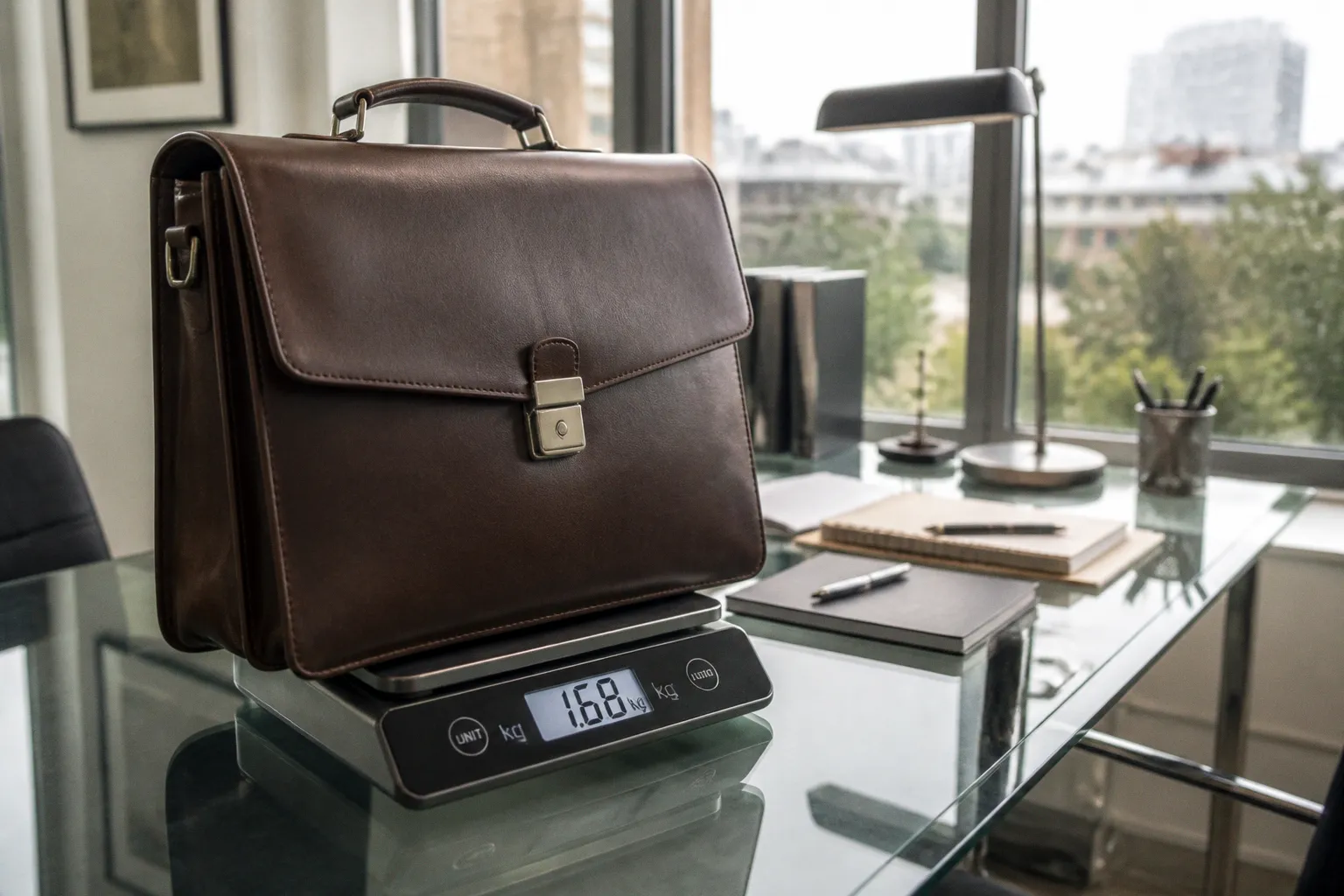 Poids idéal d'une sacoche en cuir : préserver son dos au bureau