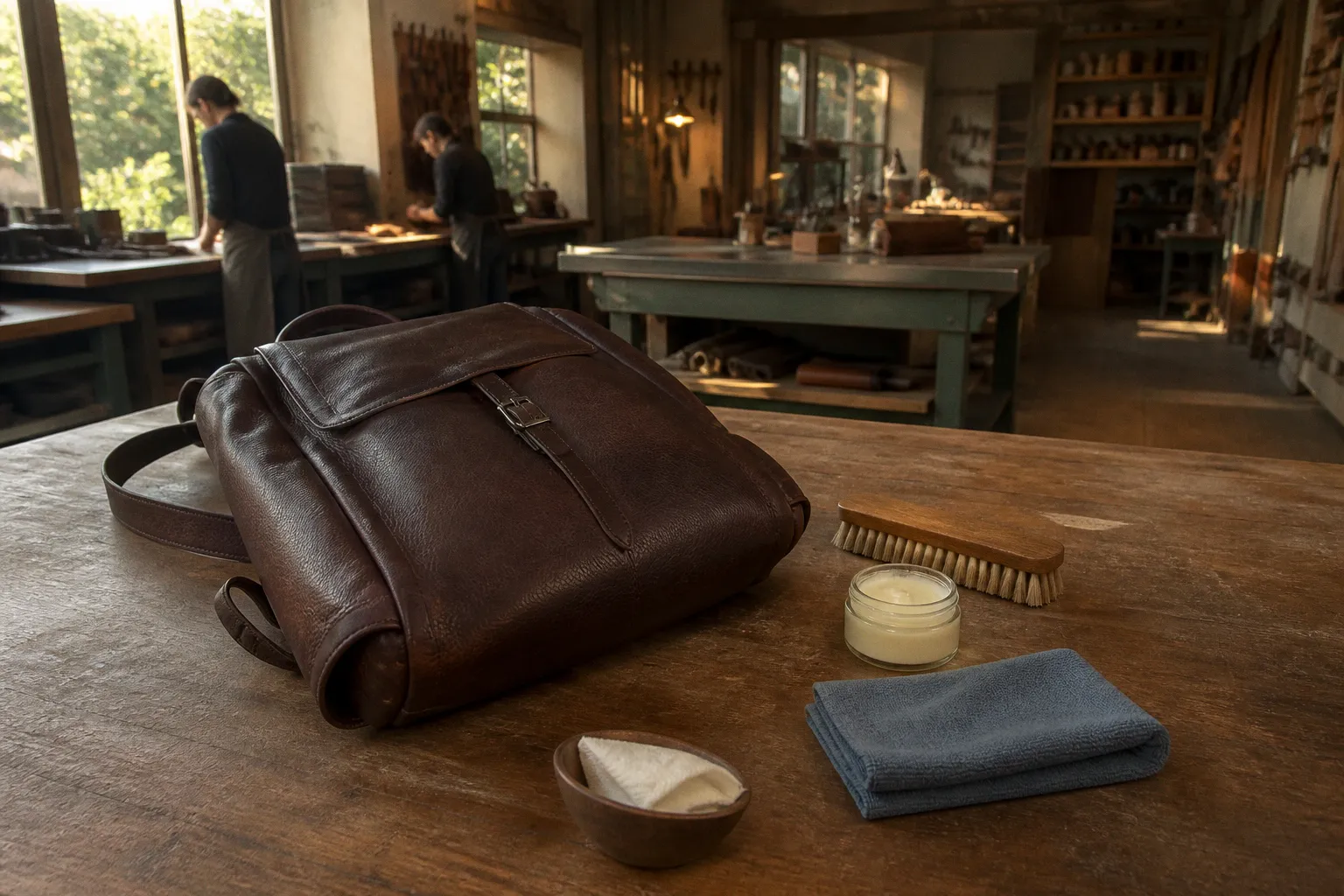 Sac à dos ordinateur en cuir : étapes de nettoyage complet