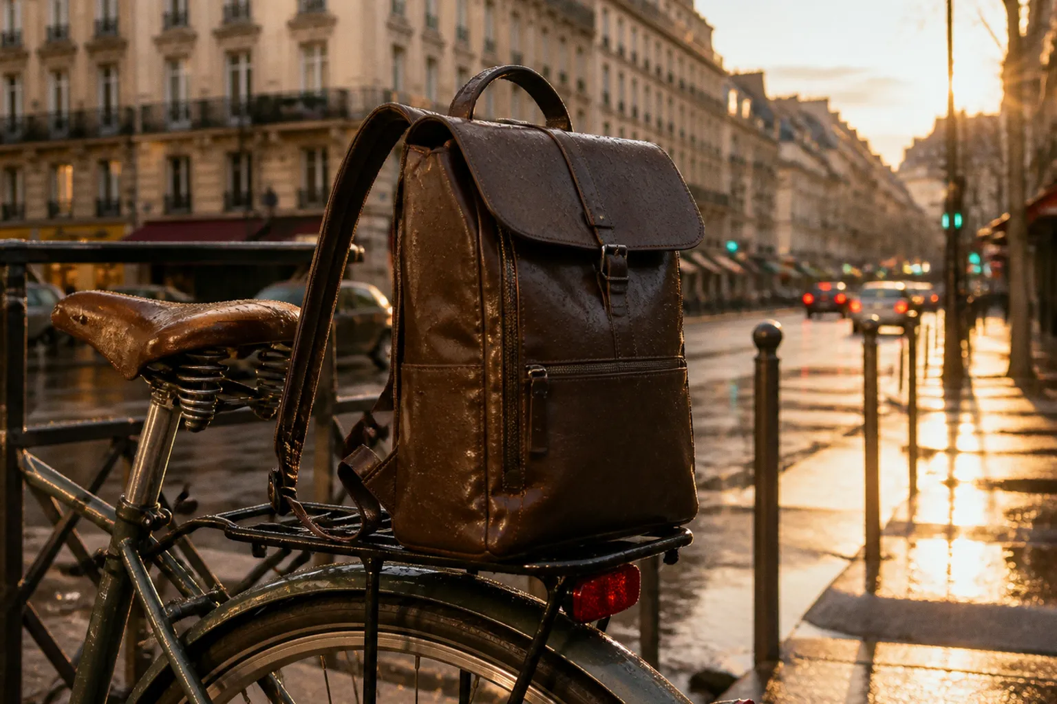 Sac à dos ordinateur en cuir : le choix du vélotaf