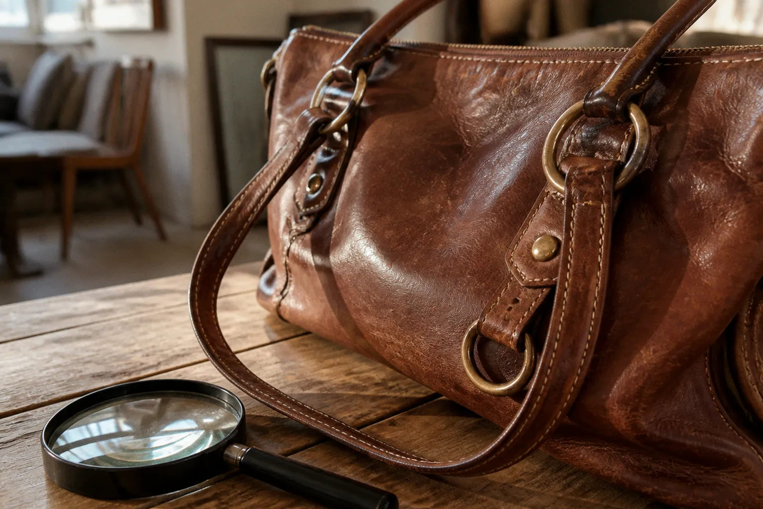 Sac en cuir vintage : les étapes d'inspection avant achat