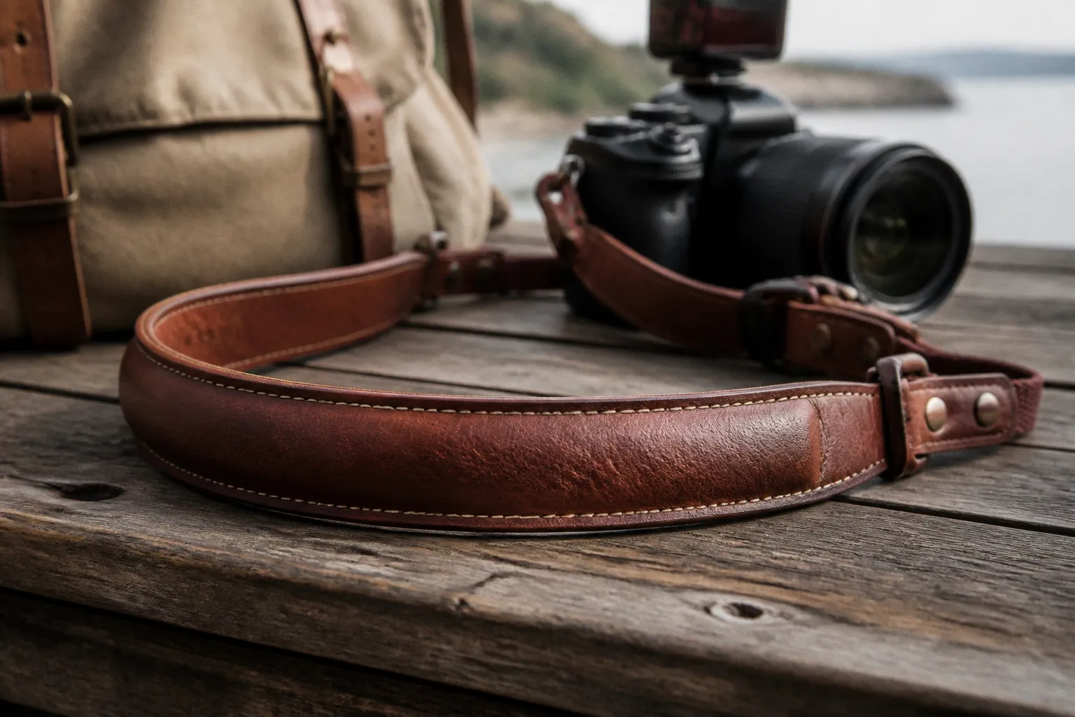 Sangle photo en cuir : ce qui change pour vos cervicales
