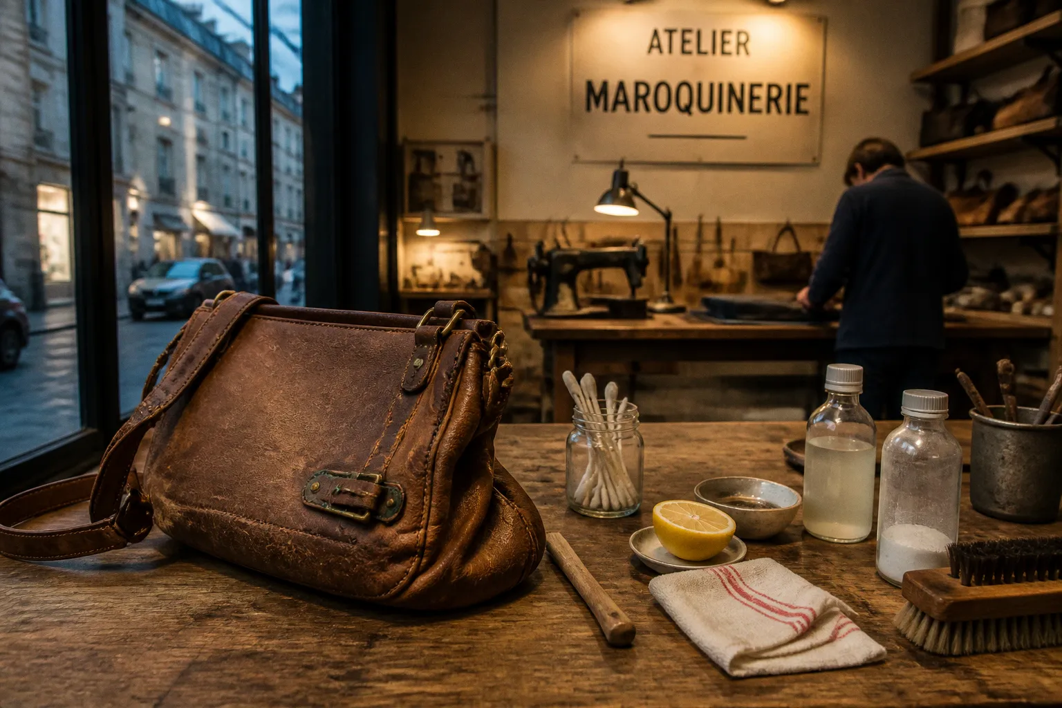 Vert-de-gris sur un sac vintage : l'astuce express